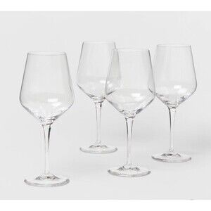 Threshold Atherton Red Wine Glasses 22.5 fl oz 4pc Clear Lead Free